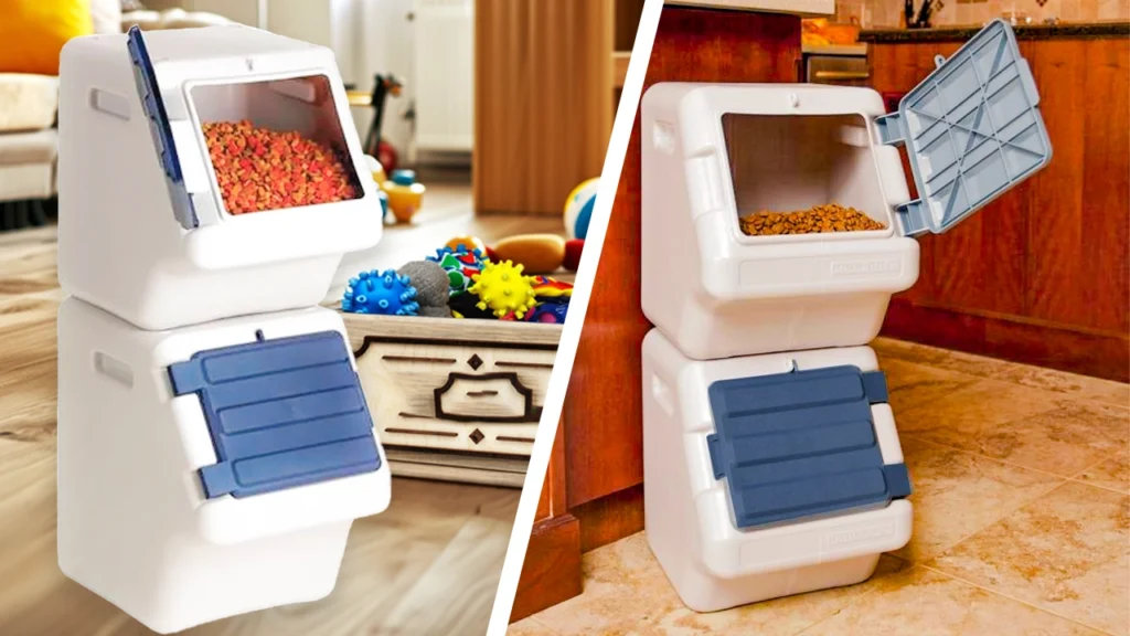 Stackable Dog Food Storage Bins