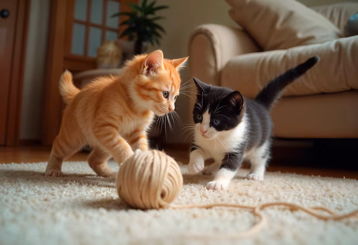 close up portrait adorable cats 23 2151917059