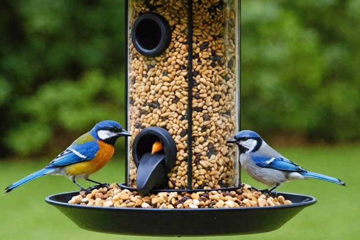 Different types of bird feeders