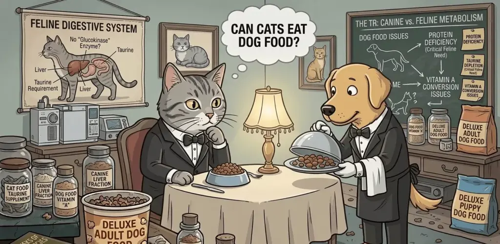 Can Cats Eat Dog Food