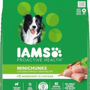 IAMS Proactive Health Minichunks Adult Dry Dog Food with Real Chicken, 30 lb. Bag