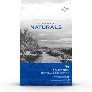 Diamond Naturals Dry Food for Adult Dog, Beef and Rice Formula, 40 Pound Bag (074198608331)