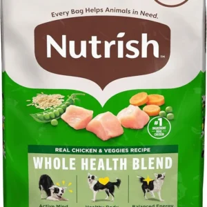 Nutrish Real Chicken & Veggies Recipe Whole Health Blend Dry Dog Food, 14 lb. Bag (Rachael Ray)