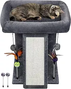 6. Cat Tree Tower with Cat Scratching Post for Indoor Cats